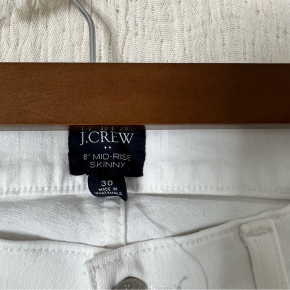 J. Crew Factory White stovepipe mid rise skinny jean in signature stretch+ 30 - Picture 9 of 9